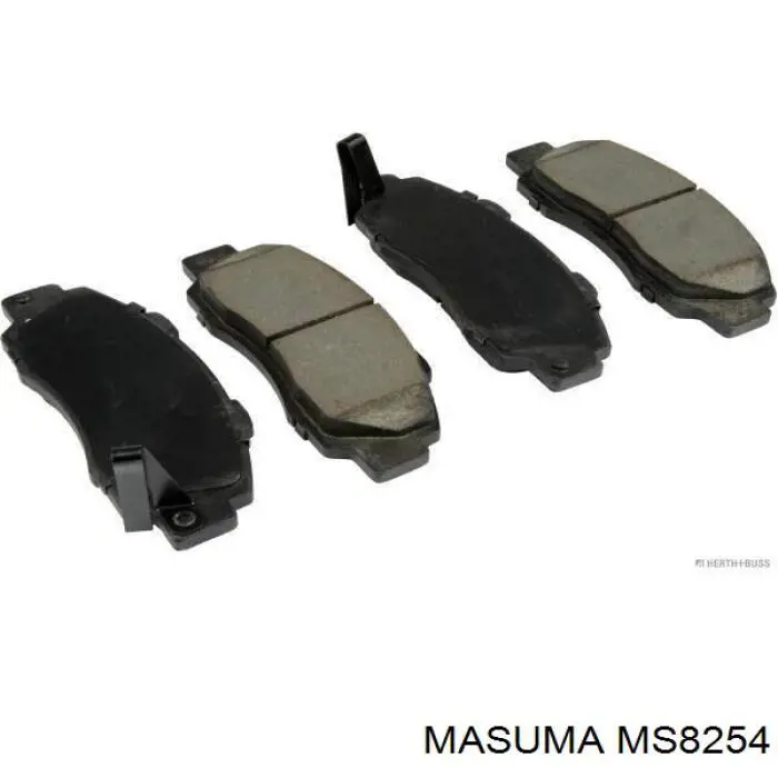 Купити MS8254 Masuma Колодки гальмівні передні, дискові