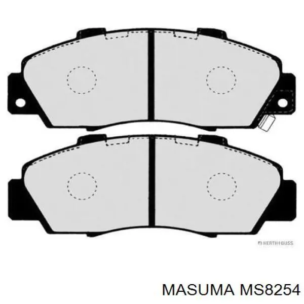 MS8254 Masuma колодки гальмівні передні, дискові
