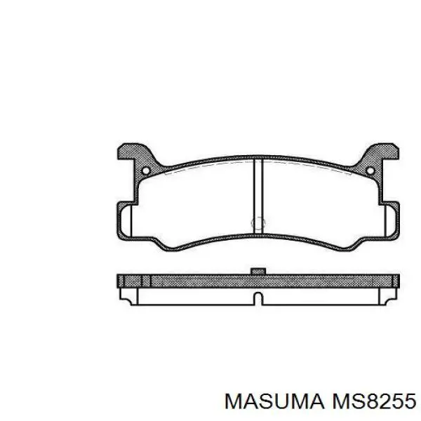 Задні гальмівні колодки Masuma MS8255 ціна, від 20.03 USD