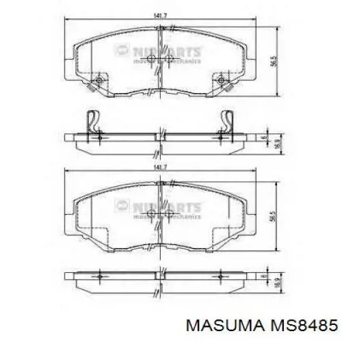 Купити MS8485 Masuma Колодки гальмівні передні, дискові
