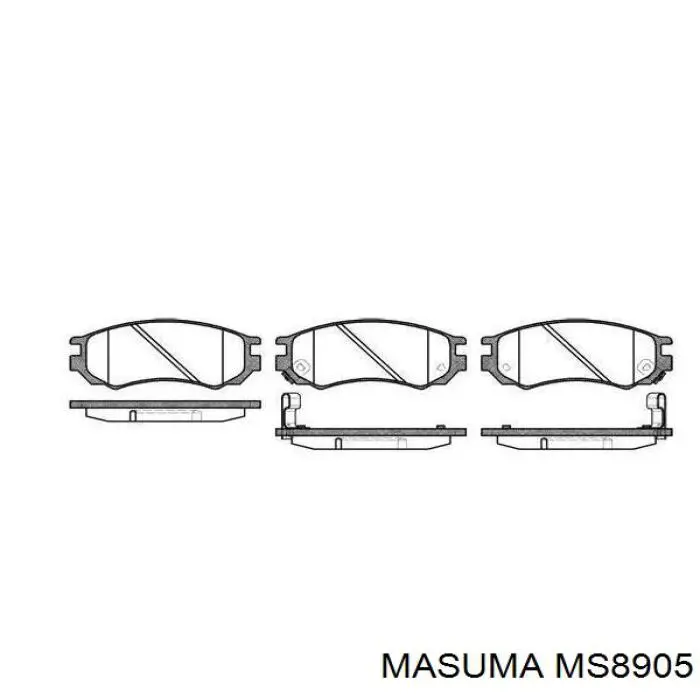 Купити MS8905 Masuma Задні колодки