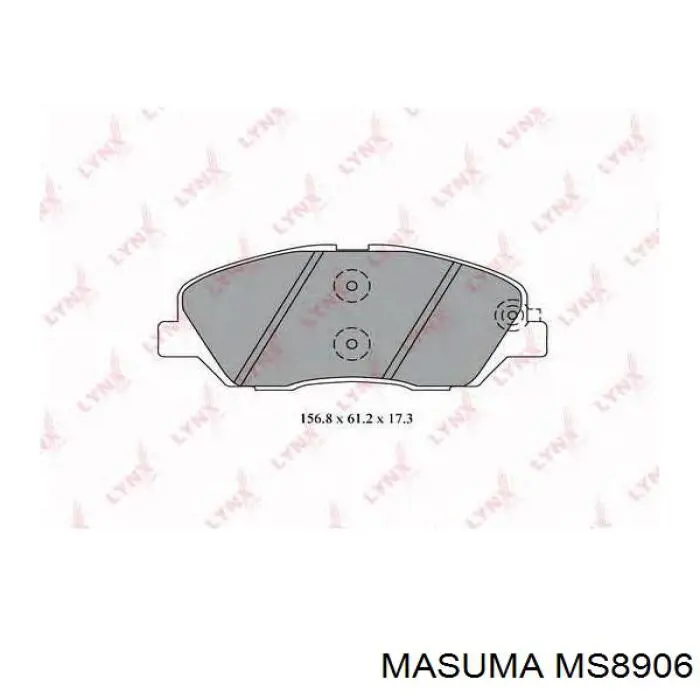 MS8906 Masuma Колодки гальмівні задні, дискові