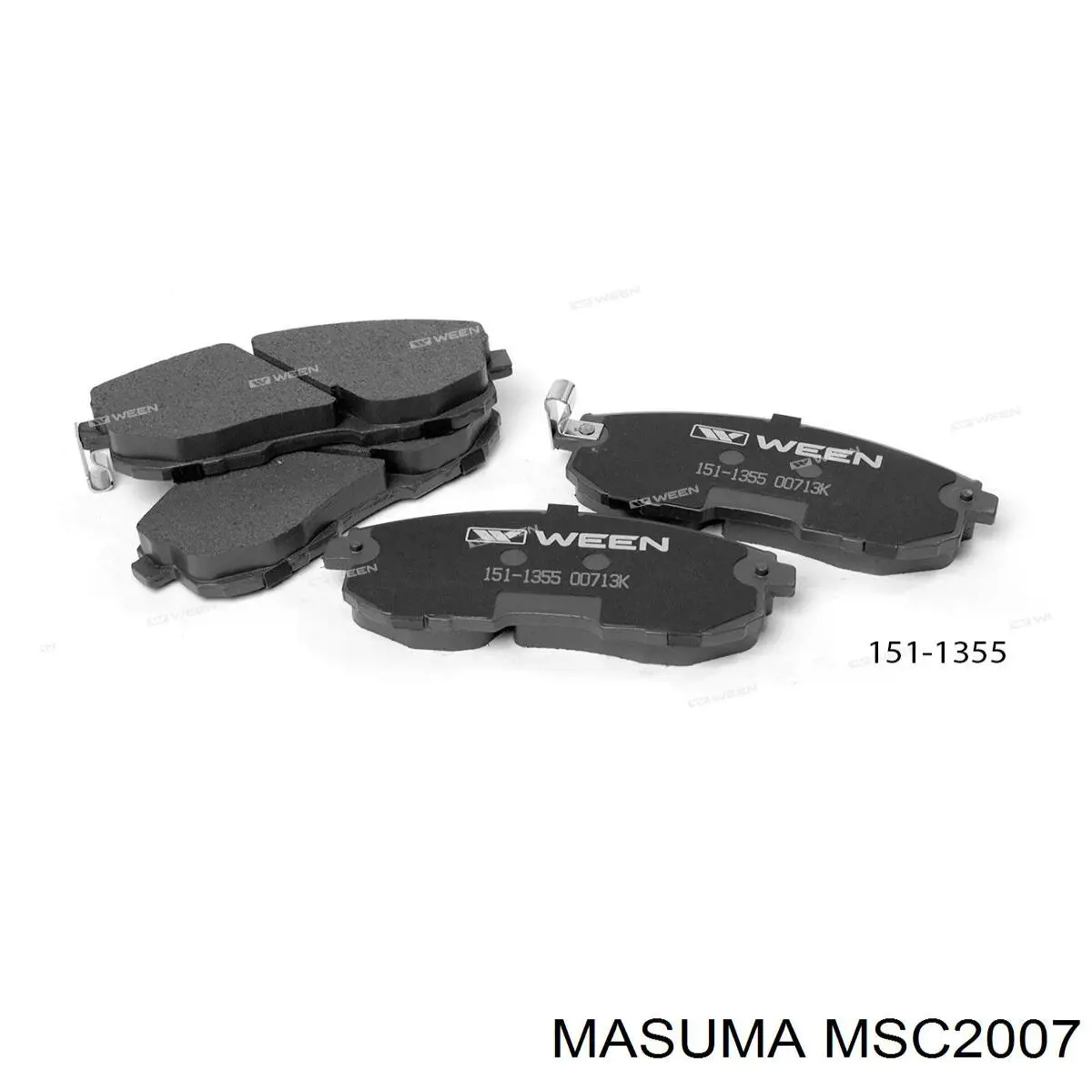 Гальмівні колодки Masuma MSC2007 ціна, від 27.42 USD