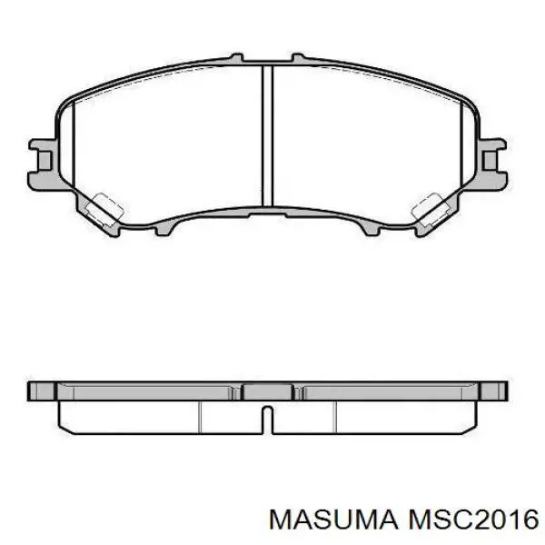 Гальмівні колодки Masuma MSC2016 ціна, від 30.26 USD