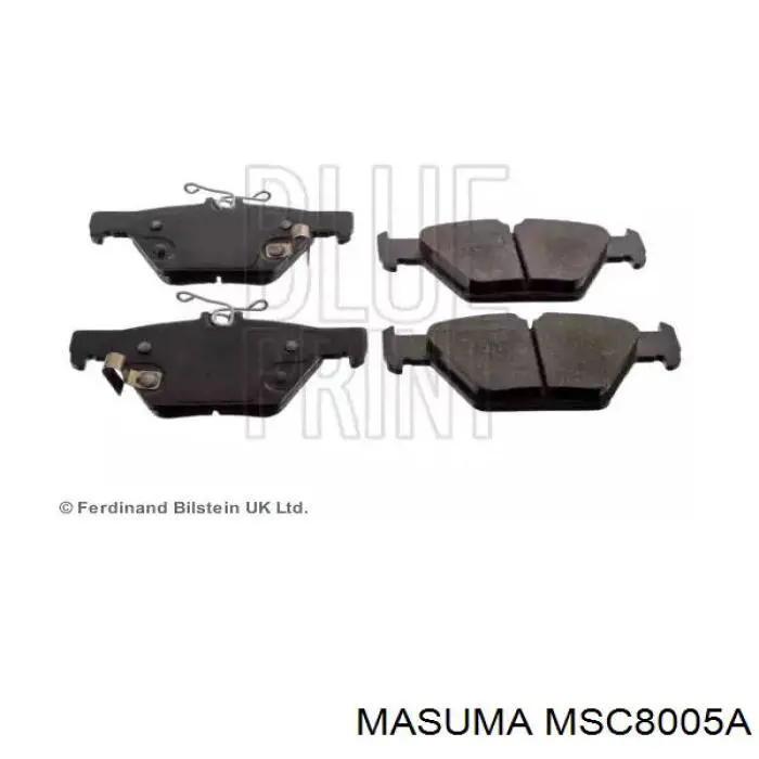 Задні гальмівні колодки MSC8005A Masuma