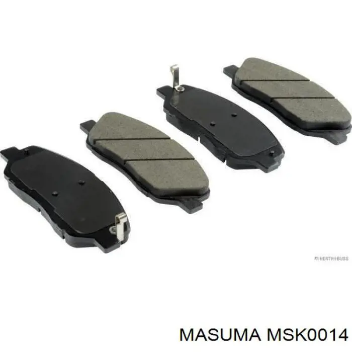 Передні тормозні колодки MSK0014 Masuma