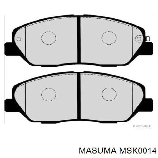 MSK0014 Masuma Передні гальмівні колодки