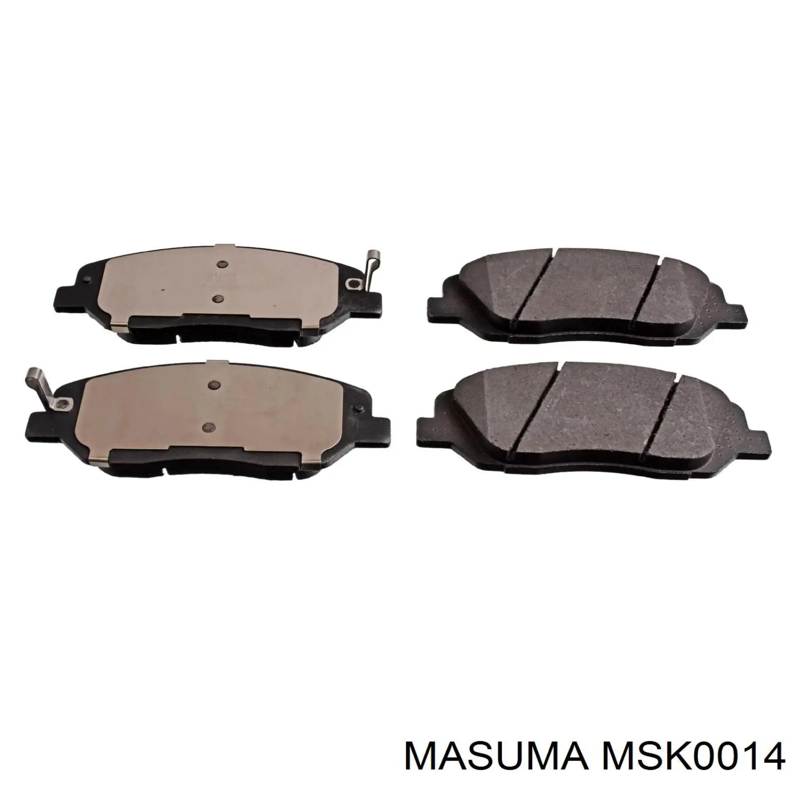 Купити MSK0014 Masuma Колодки гальмівні передні, дискові