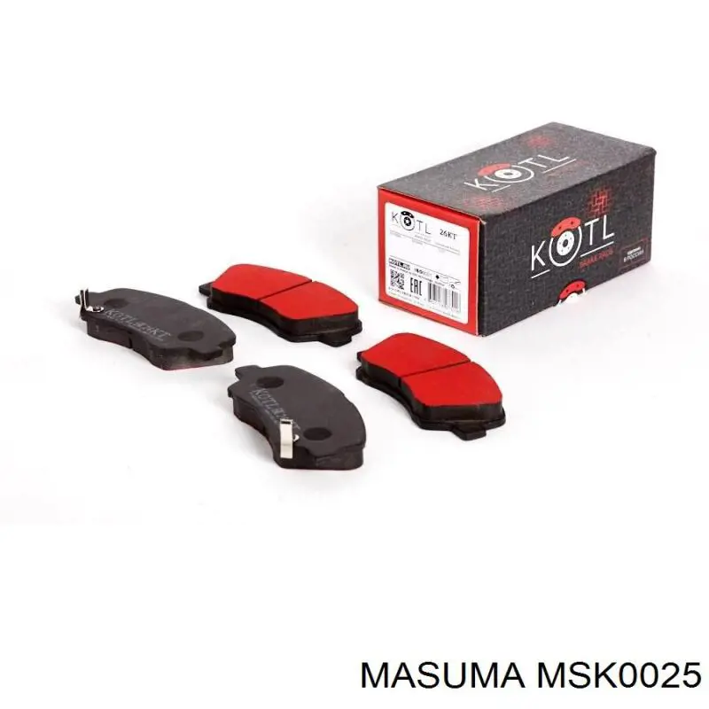 MSK0025 Masuma Передні гальмівні колодки