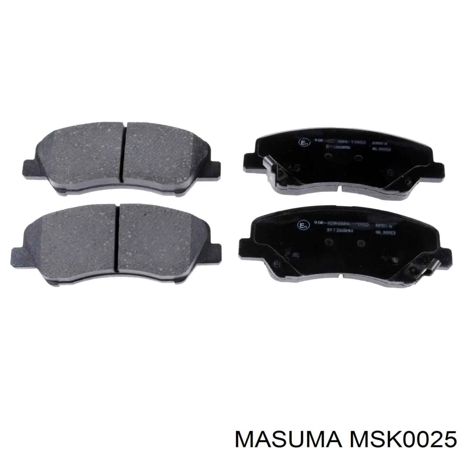 MSK0025 Masuma колодки гальмівні передні, дискові