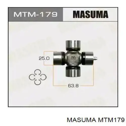 MTM179 Masuma Хрестовина карданного валу