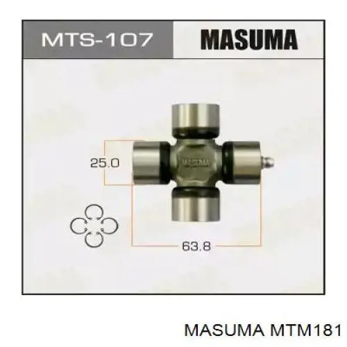 Купити MTM181 Masuma Хрестовина карданного валу