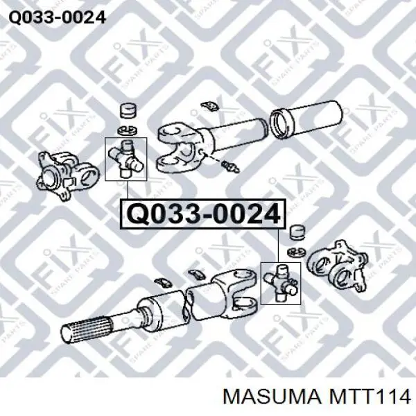 Хрестовина карданного валу 437136011 Toyota