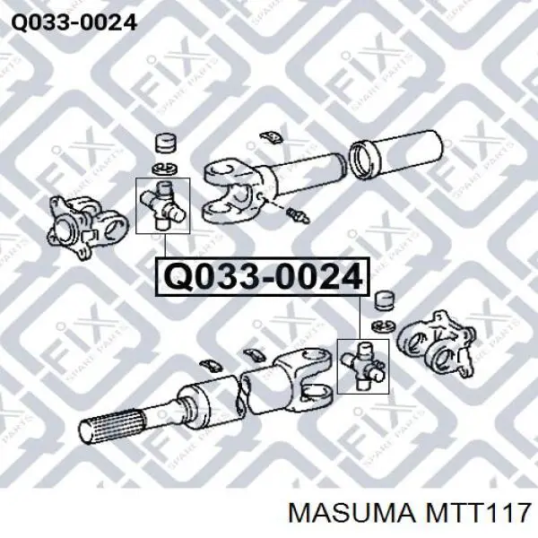 Хрестовина карданного валу Masuma MTT117 ціна, від 11.52 USD