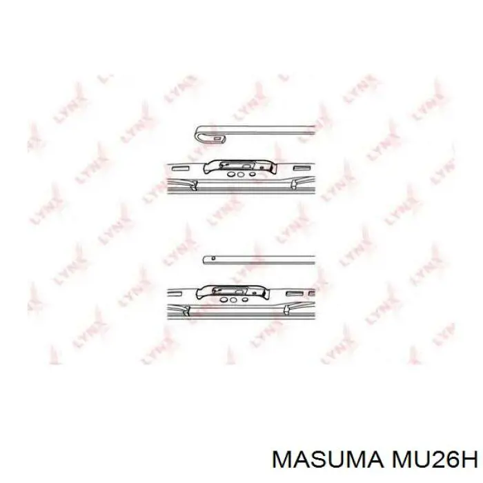 Щітка-двірник лобового скла, водійська Masuma MU26H ціна, від 12.18 USD