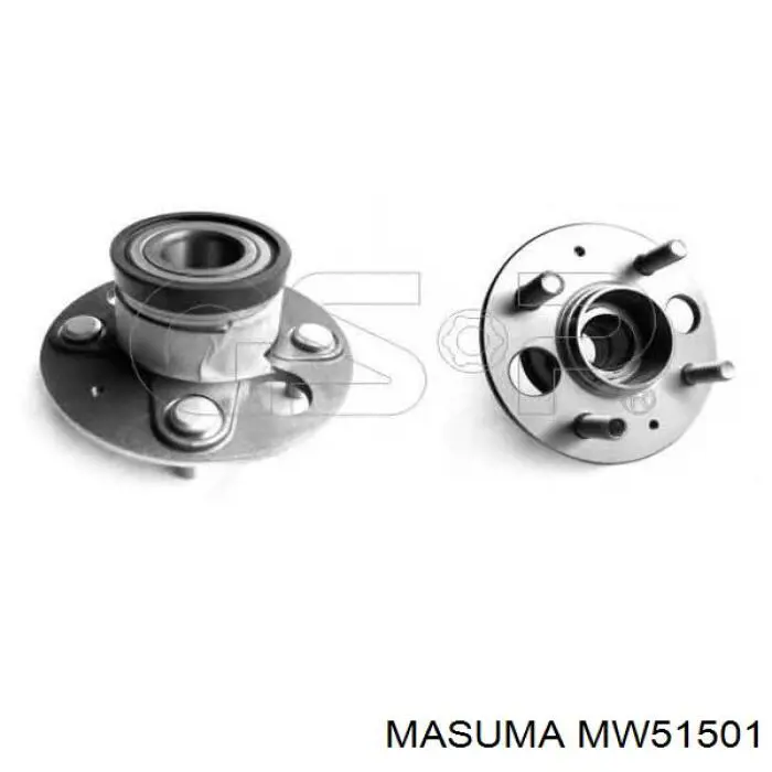 Купити MW51501 Masuma Підшипник ступиці колеса