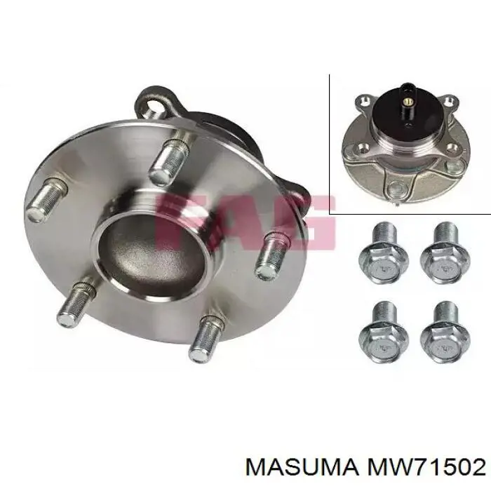 Купити MW71502 Masuma Підшипник ступиці колеса