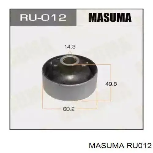 Сайлентблок нижнього важеля передньої підвіски Masuma RU012 ціна, від 5.08 USD