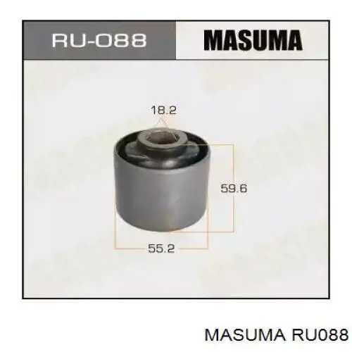 RU088 Masuma Сайлентблок заднього поздовжнього нижнього важеля