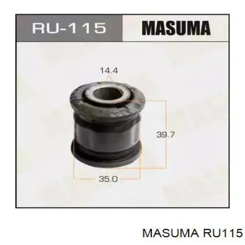 Сайлентблок заднього поперечного важеля, зовнішній Masuma RU115 ціна, від 6.77 USD