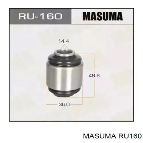 RU160 Masuma Сайлентблок заднього поперечного важеля, зовнішній