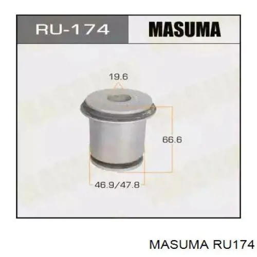 RU174 Masuma Сайлентблок переднього нижнього важеля