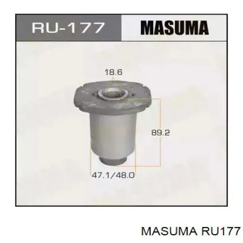 RU177 Masuma Сайлентблок переднього нижнього важеля