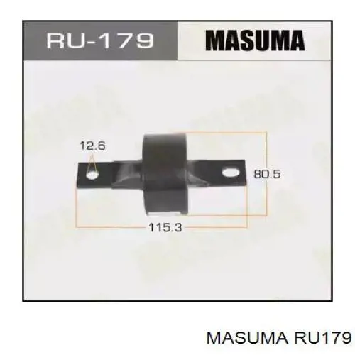 RU179 Masuma Сайлентблоки поздовжніх важелів передньої підвіски