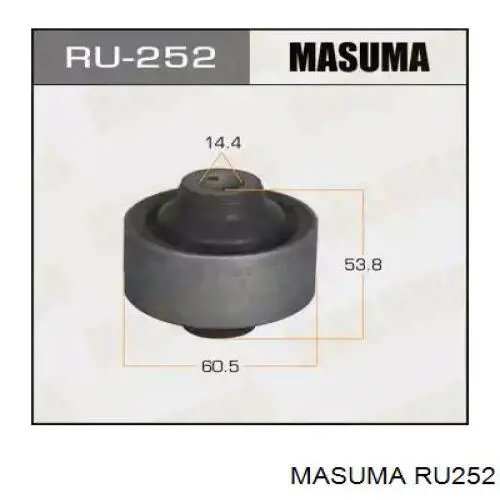 Сайлентблок нижнього важеля передньої підвіски Masuma RU252 ціна, від 8.08 USD