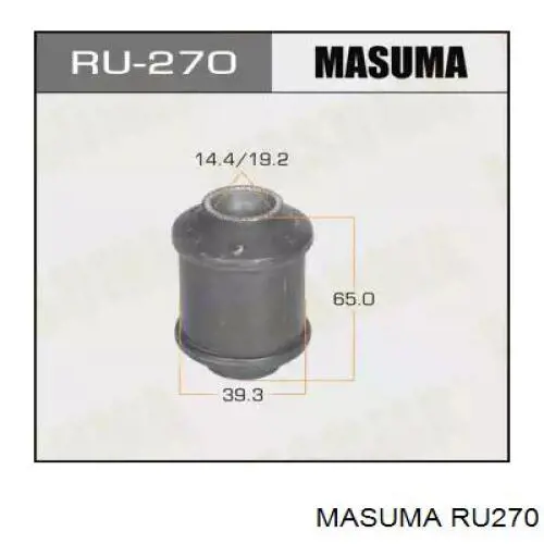 Сайлентблок нижнього важеля передньої підвіски Masuma RU270 ціна, від 5.49 USD