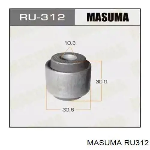 Сайлентблок заднього нижнього важеля Masuma RU312 ціна, від 4.70 USD
