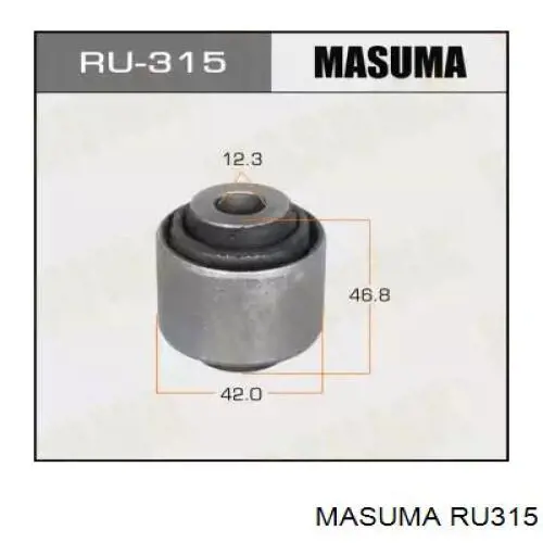 Купити RU315 Masuma Сайлентблок заднього верхнього важеля
