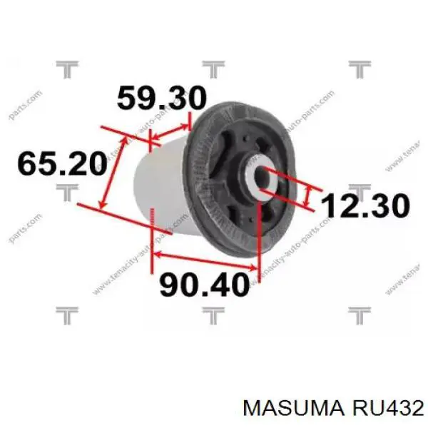 Купити RU432 Masuma Сайлентблок задньої балки