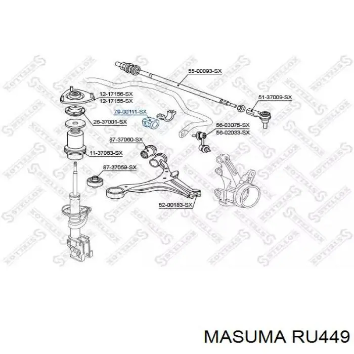 Сайлентблок заднього важеля, передній Japko GOJ2788 ціна, від 6.67 USD