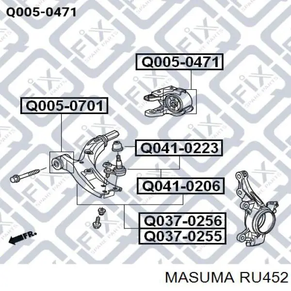 Купити 4863526040 Toyota Сайлентблок передньої підвіски