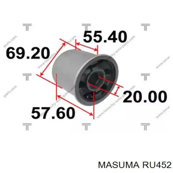 Купити RU452 Masuma Сайлентблок передньої підвіски