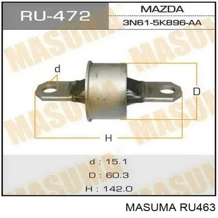 Купити RU463 Masuma Сайлентблок задньої балки