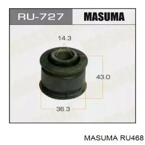 Сайлентблок заднього поперечного важеля RU468 Masuma