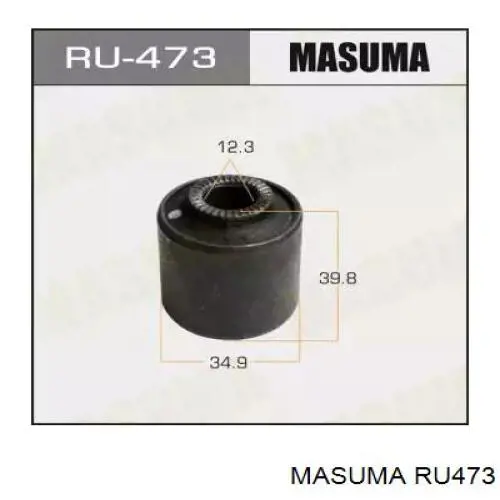 Сайлентблок заднього поперечного важеля, внутрішній Masuma RU473 ціна, від 6.41 USD