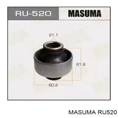RU520 Masuma сайлентблок переднього нижнього важеля
