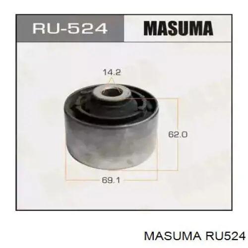 RU524 Masuma Сайлентблоки поздовжніх важелів передньої підвіски