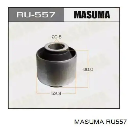 Сайлентблок заднього поздовжнього нижнього важеля RU557 Masuma