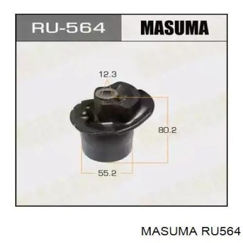 Сайлентблок задньої балки RU564 Masuma