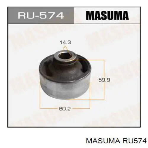 RU574 Masuma сайлентблок переднього нижнього важеля