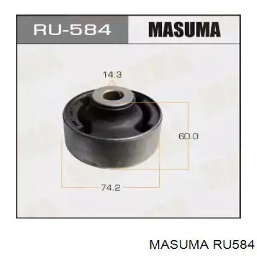RU584 Masuma Сайлентблок переднього нижнього важеля