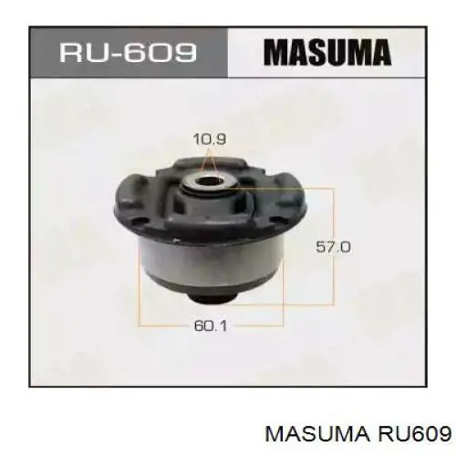 Сайлентблок траверси кріплення заднього редуктора, передній Masuma RU609 ціна, від 8.90 USD