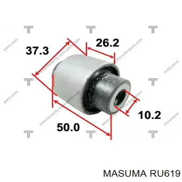 Задні втулки амортізатора RU619 Masuma