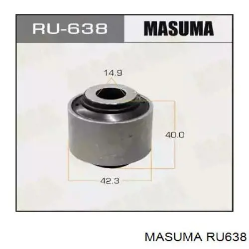 Купити RU638 Masuma Сайлентблок заднього поздовжнього нижнього важеля