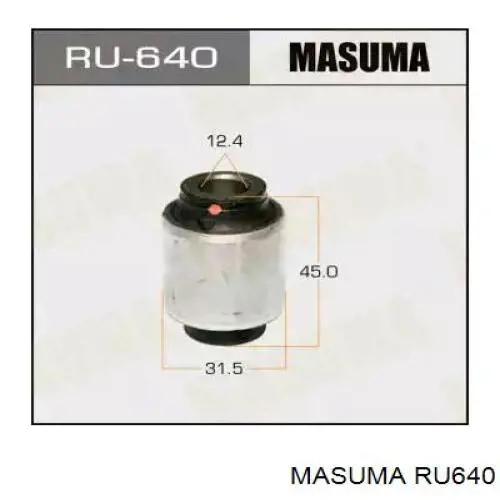 Сайлентблок цапфи задньої Masuma RU640 ціна, від 6.68 USD