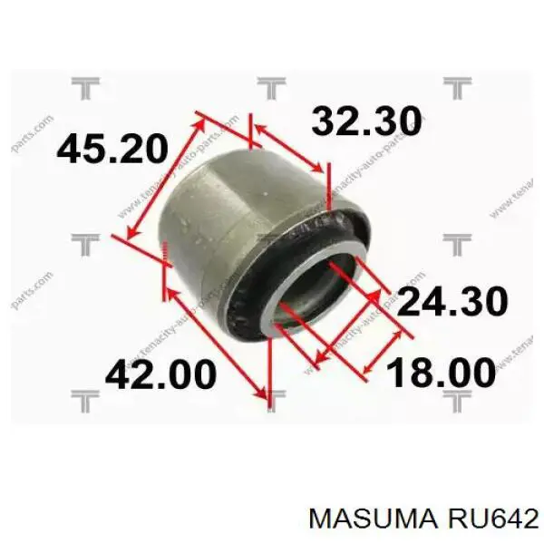 RU642 Masuma Сайлентблок задньої підвіски
